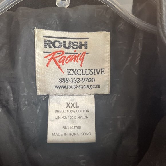 VINTAGE XXL Black Red And Blue Rubbermaid NASCAR Jacket Rousch Racing Exclusive - Picture 2 of 12